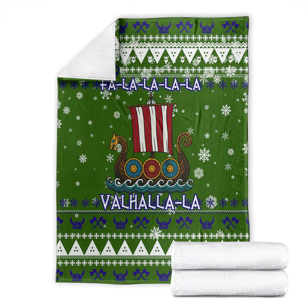 Amazing Viking Christmas Blanket Xmas Holiday Patterns - Wonder Print Shop