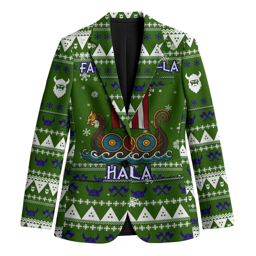 Amazing Viking Christmas Blazer Xmas Holiday Patterns - Wonder Print Shop