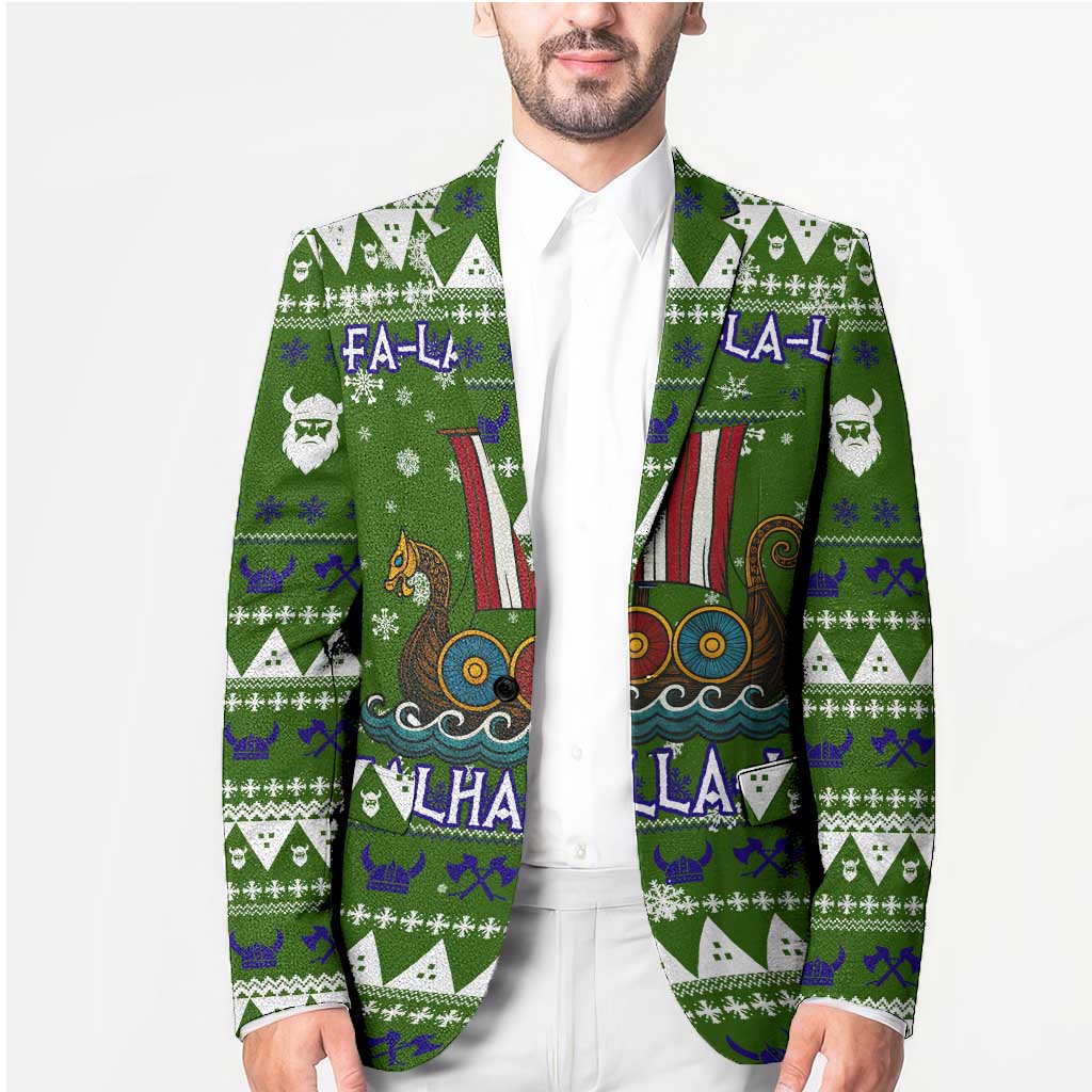 Amazing Viking Christmas Blazer Xmas Holiday Patterns - Wonder Print Shop