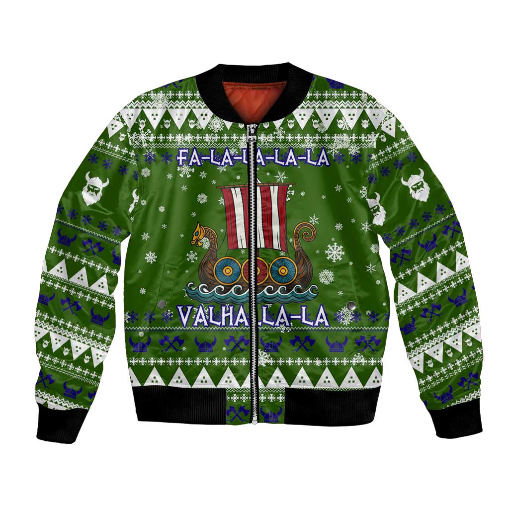 Amazing Viking Christmas Bomber Jacket Xmas Holiday Patterns - Wonder Print Shop
