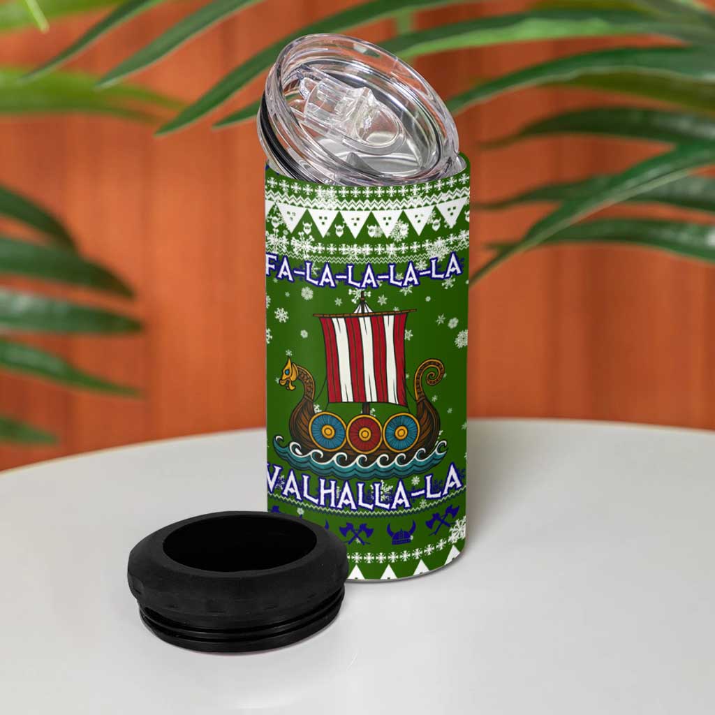 Amazing Viking Christmas 4 in 1 Can Cooler Tumbler Xmas Holiday Patterns - Wonder Print Shop