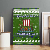 Amazing Viking Christmas Canvas Wall Art Xmas Holiday Patterns - Wonder Print Shop