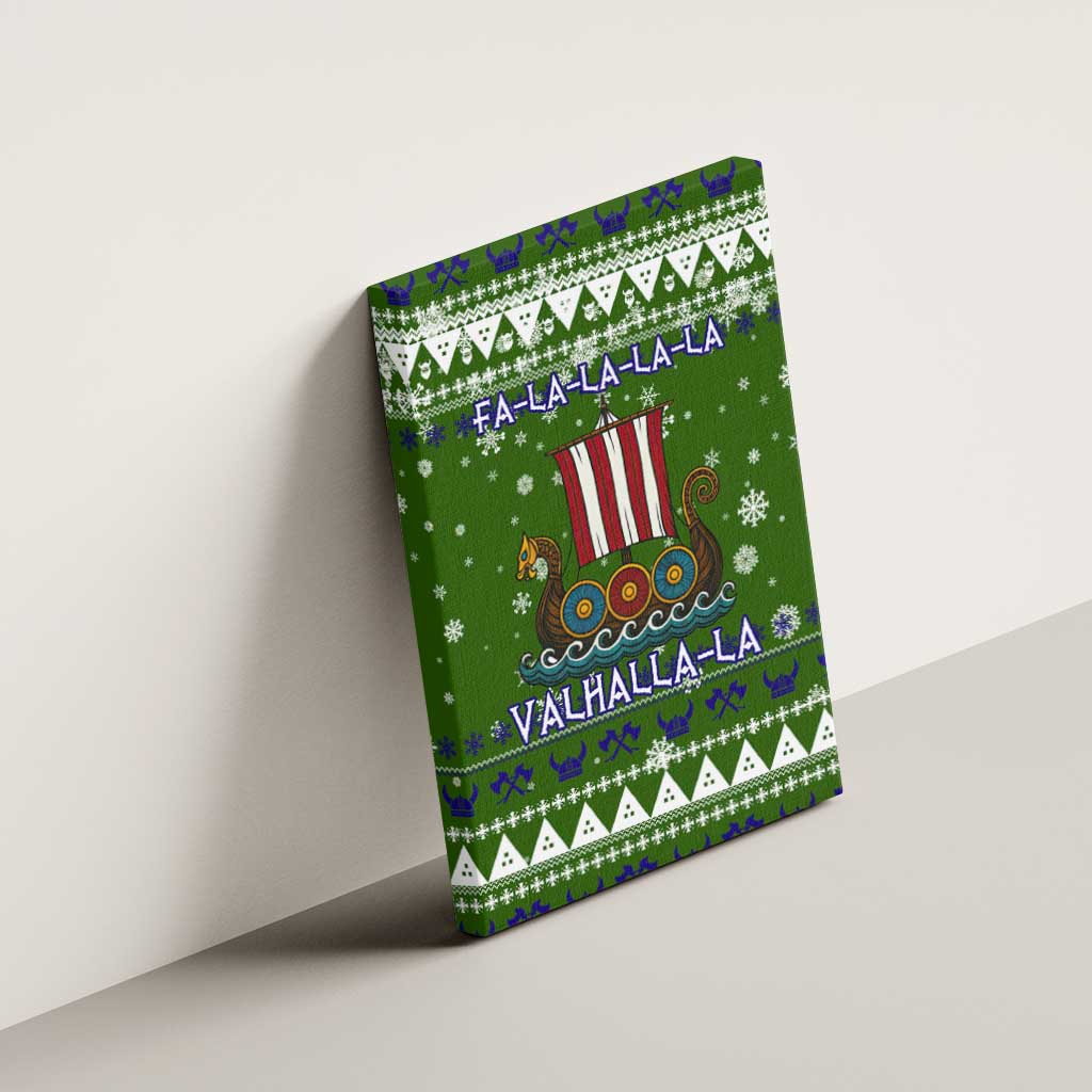 Amazing Viking Christmas Canvas Wall Art Xmas Holiday Patterns - Wonder Print Shop