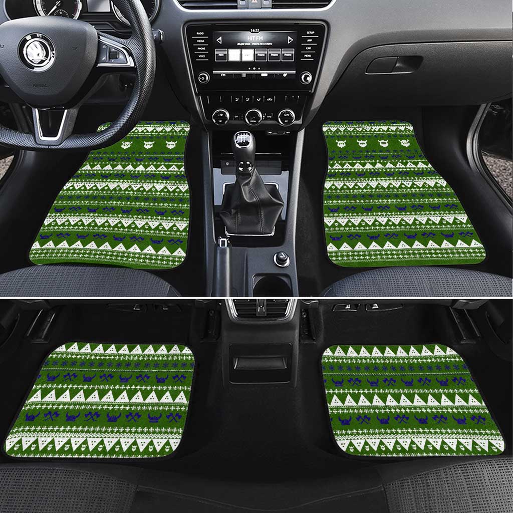Amazing Viking Christmas Car Mats Xmas Holiday Patterns - Wonder Print Shop