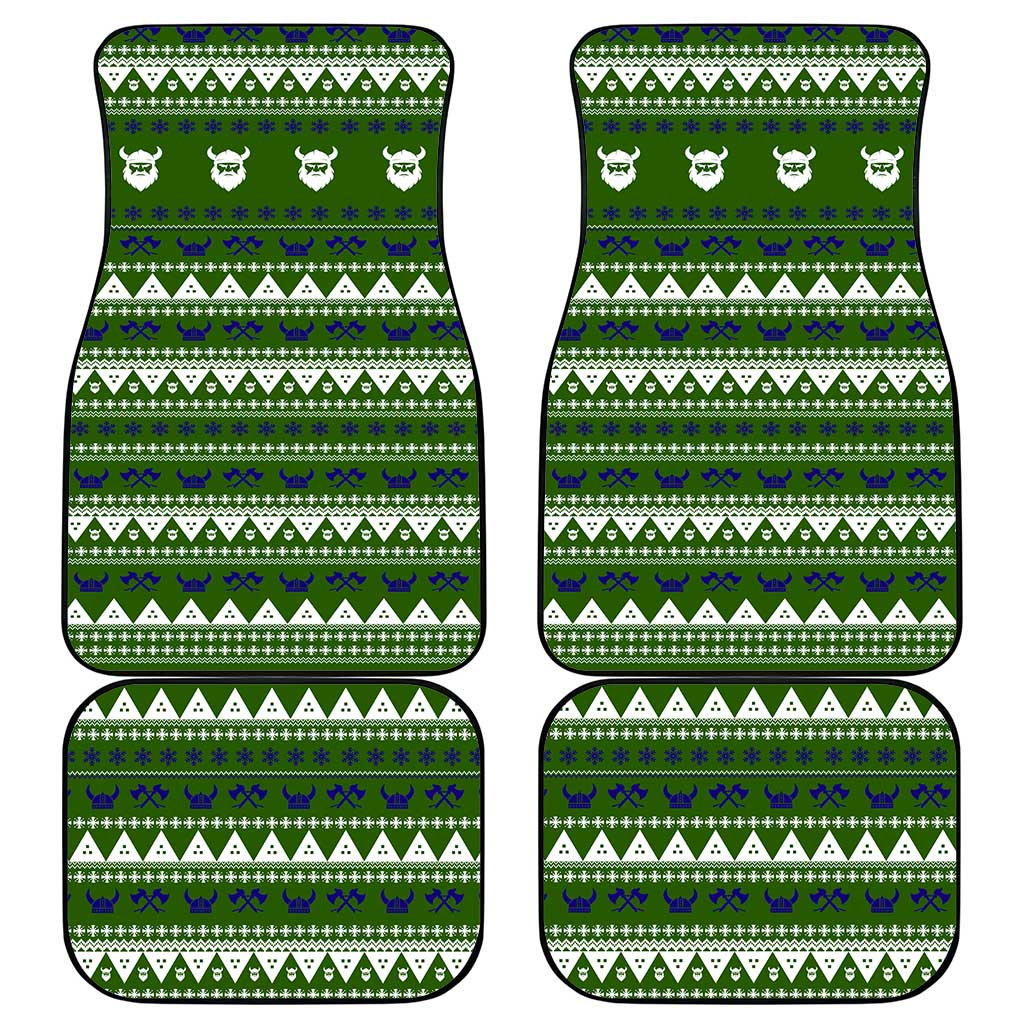 Amazing Viking Christmas Car Mats Xmas Holiday Patterns - Wonder Print Shop