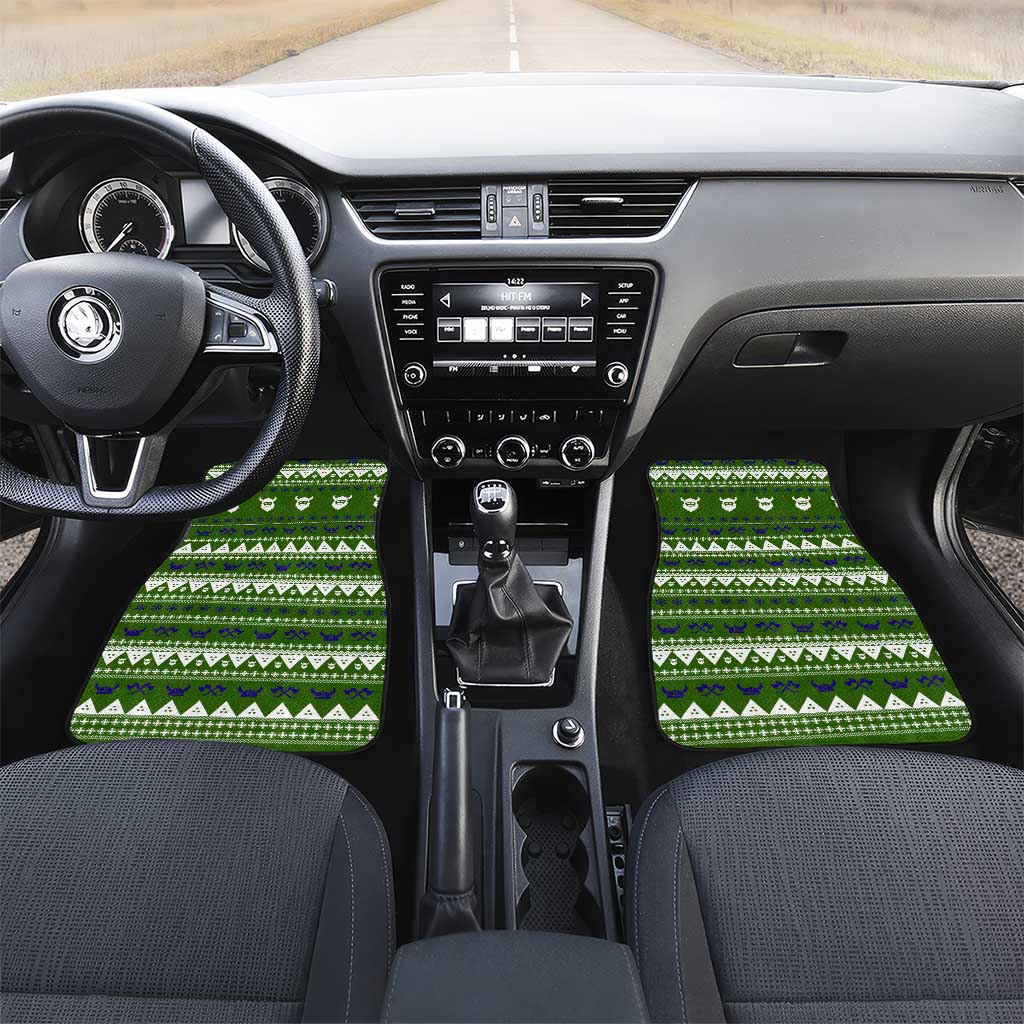 Amazing Viking Christmas Car Mats Xmas Holiday Patterns - Wonder Print Shop