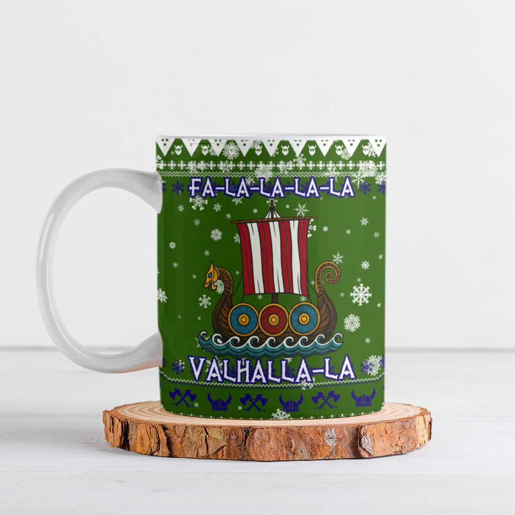 Amazing Viking Christmas Ceramic Mug Xmas Holiday Patterns - Wonder Print Shop