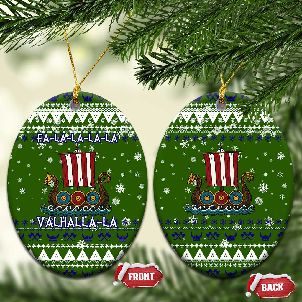 Amazing Viking Christmas Ceramic Ornament Xmas Holiday Patterns - Wonder Print Shop