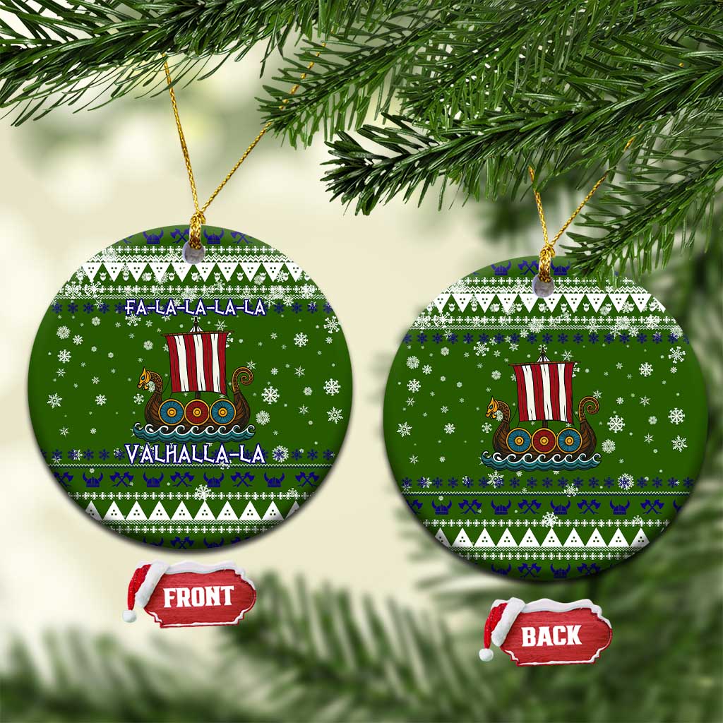 Amazing Viking Christmas Ceramic Ornament Xmas Holiday Patterns - Wonder Print Shop