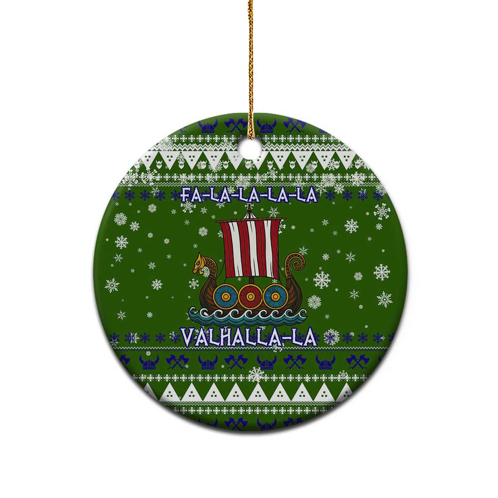 Amazing Viking Christmas Ceramic Ornament Xmas Holiday Patterns - Wonder Print Shop