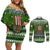 Amazing Viking Christmas Couples Matching Off Shoulder Short Dress and Long Sleeve Button Shirt Xmas Holiday Patterns - Wonder Print Shop
