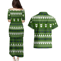 Amazing Viking Christmas Couples Matching Puletasi and Hawaiian Shirt Xmas Holiday Patterns - Wonder Print Shop