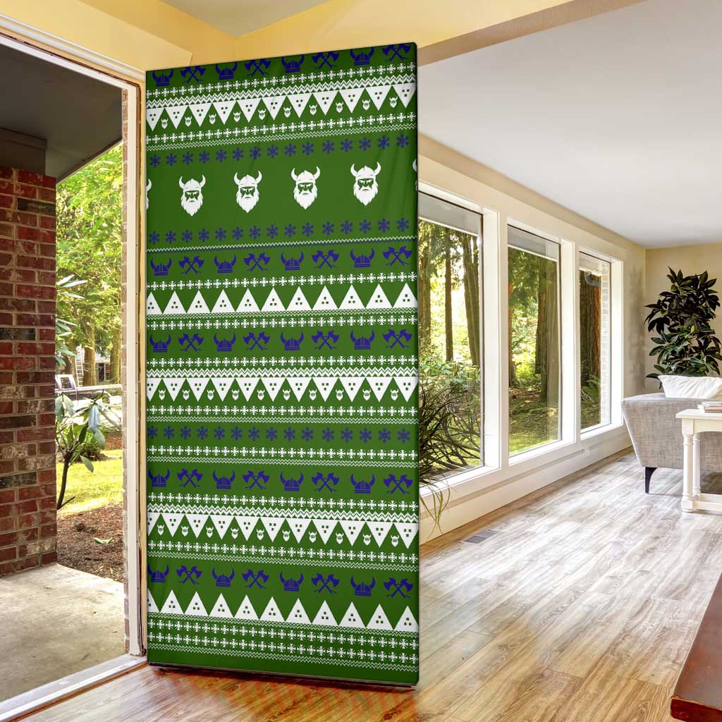 Amazing Viking Christmas Door Cover Xmas Holiday Patterns - Wonder Print Shop