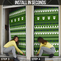Amazing Viking Christmas Door Cover Xmas Holiday Patterns - Wonder Print Shop