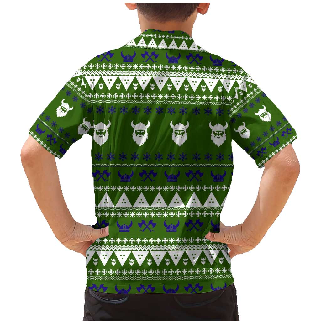 Amazing Viking Christmas Family Matching Mermaid Dress and Hawaiian Shirt Xmas Holiday Patterns - Wonder Print Shop