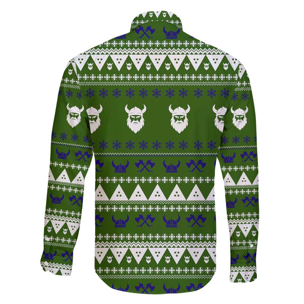 Amazing Viking Christmas Family Matching Mermaid Dress and Hawaiian Shirt Xmas Holiday Patterns - Wonder Print Shop