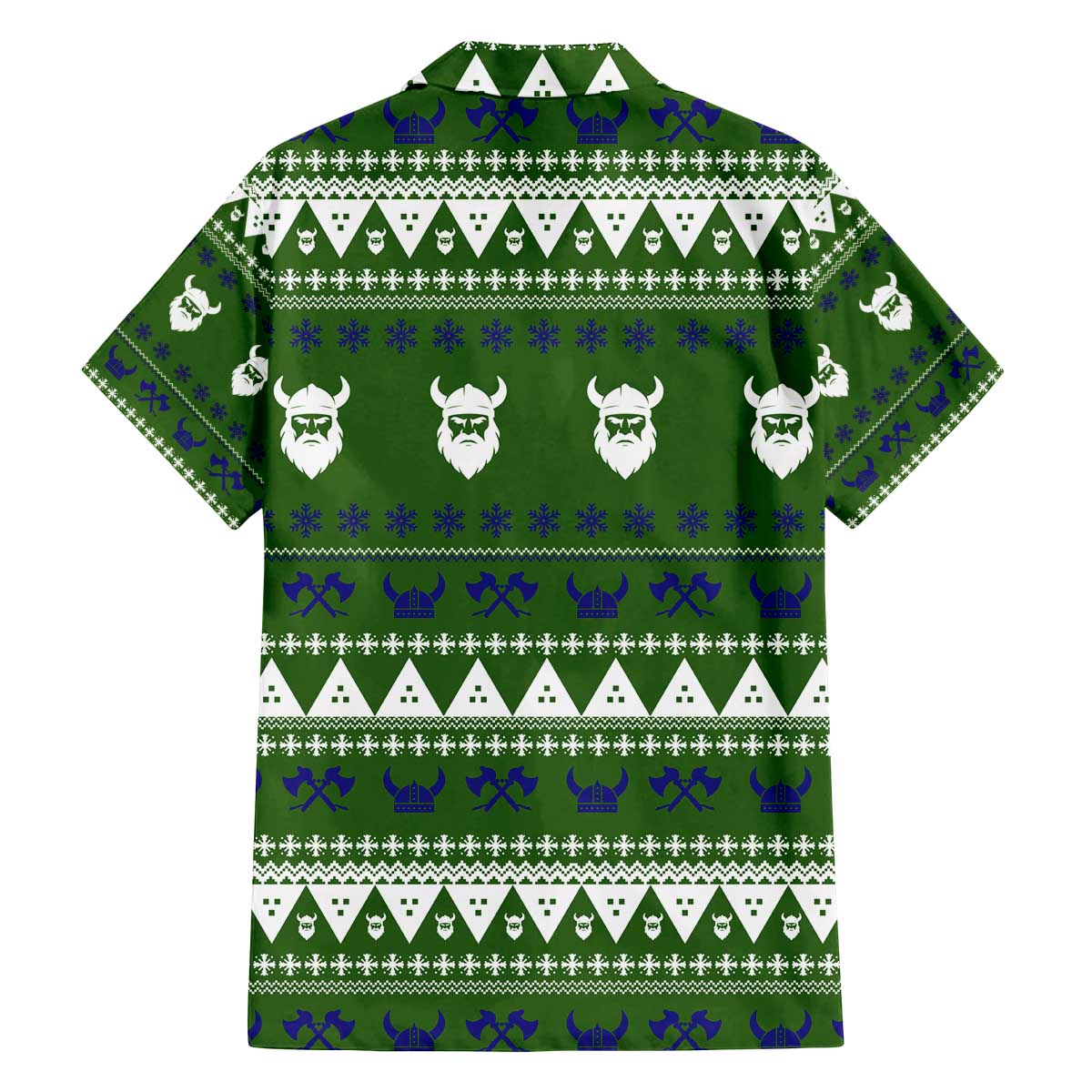 Amazing Viking Christmas Family Matching Off The Shoulder Long Sleeve Dress and Hawaiian Shirt Xmas Holiday Patterns - Wonder Print Shop