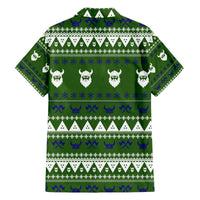 Amazing Viking Christmas Family Matching Off The Shoulder Long Sleeve Dress and Hawaiian Shirt Xmas Holiday Patterns - Wonder Print Shop