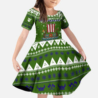 Amazing Viking Christmas Family Matching Off Shoulder Maxi Dress and Hawaiian Shirt Xmas Holiday Patterns - Wonder Print Shop