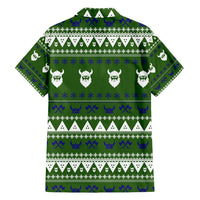 Amazing Viking Christmas Family Matching Off Shoulder Short Dress and Hawaiian Shirt Xmas Holiday Patterns - Wonder Print Shop