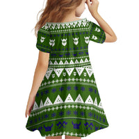 Amazing Viking Christmas Family Matching Short Sleeve Bodycon Dress and Hawaiian Shirt Xmas Holiday Patterns - Wonder Print Shop