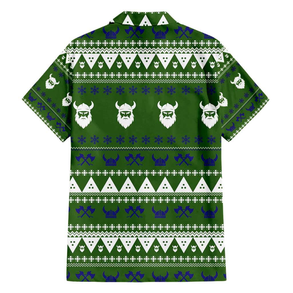 Amazing Viking Christmas Family Matching Short Sleeve Bodycon Dress and Hawaiian Shirt Xmas Holiday Patterns - Wonder Print Shop
