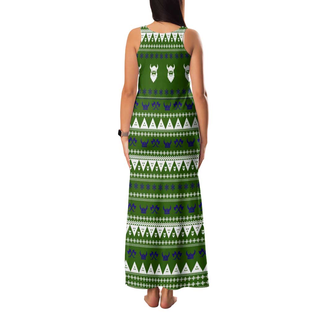 Amazing Viking Christmas Family Matching Tank Maxi Dress and Hawaiian Shirt Xmas Holiday Patterns - Wonder Print Shop