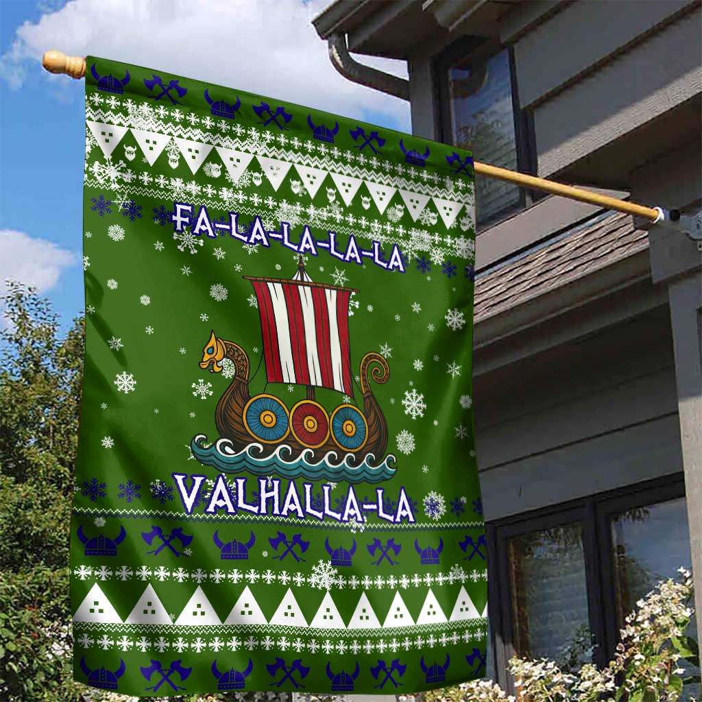 Amazing Viking Christmas Garden Flag Xmas Holiday Patterns - Wonder Print Shop
