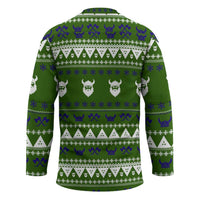 Amazing Viking Christmas Hockey Jersey Xmas Holiday Patterns - Wonder Print Shop