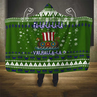 Amazing Viking Christmas Hooded Blanket Xmas Holiday Patterns - Wonder Print Shop