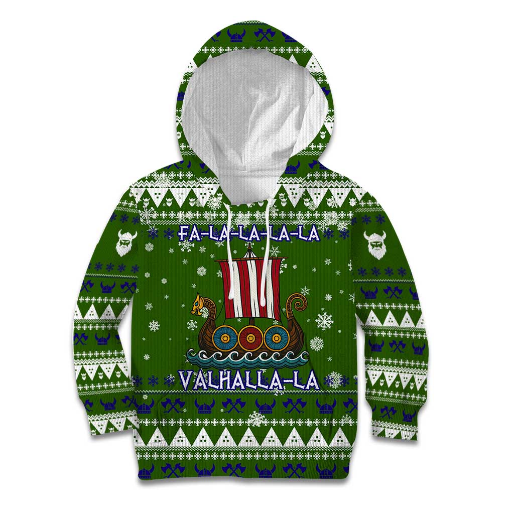 Amazing Viking Christmas Kid Hoodie Xmas Holiday Patterns - Wonder Print Shop