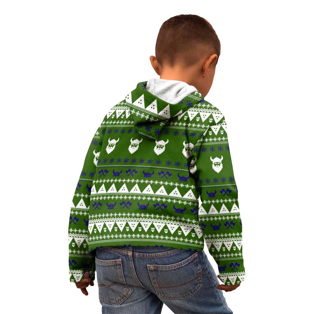 Amazing Viking Christmas Kid Hoodie Xmas Holiday Patterns - Wonder Print Shop