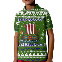 Amazing Viking Christmas Kid Polo Shirt Xmas Holiday Patterns - Wonder Print Shop