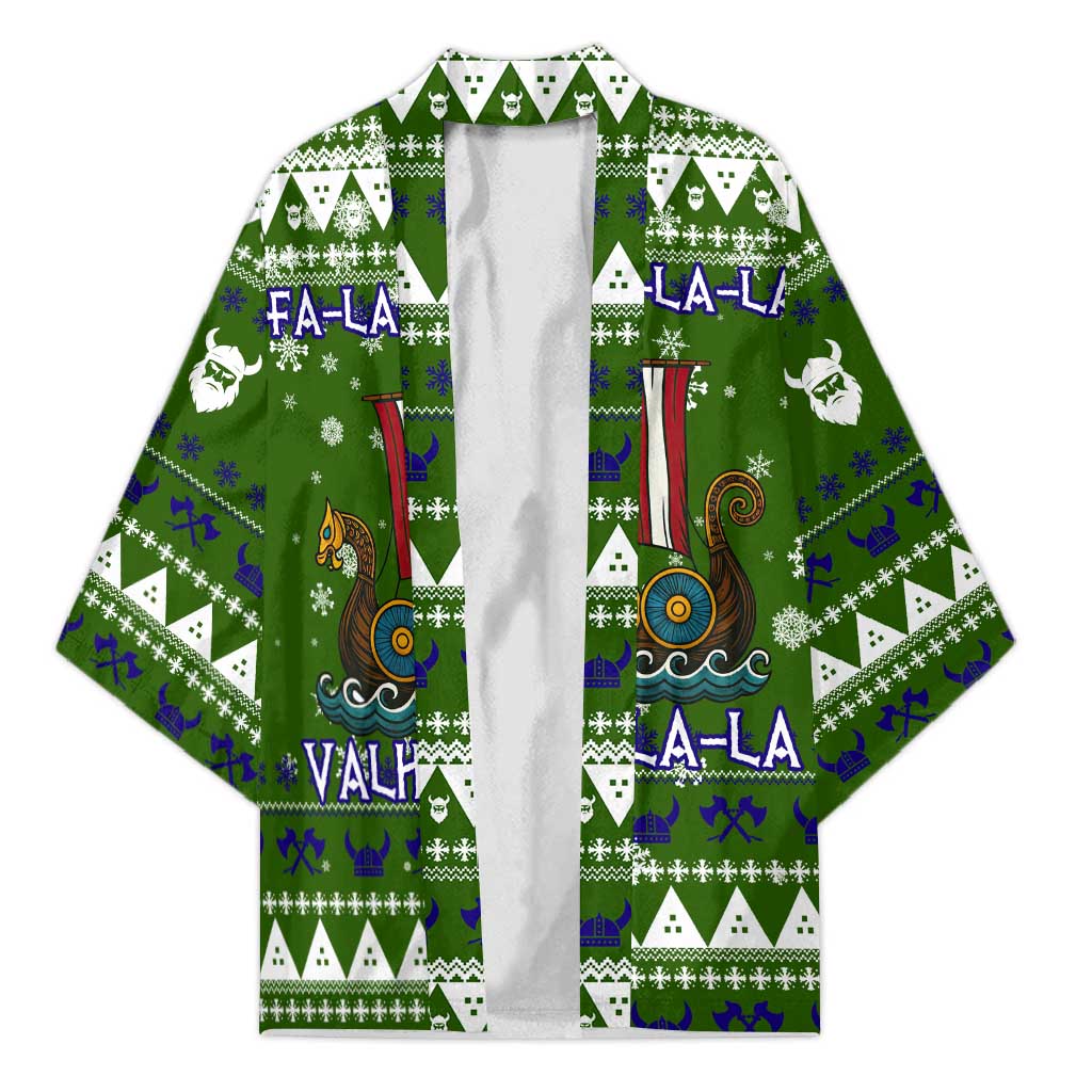 Amazing Viking Christmas Kimono Xmas Holiday Patterns - Wonder Print Shop