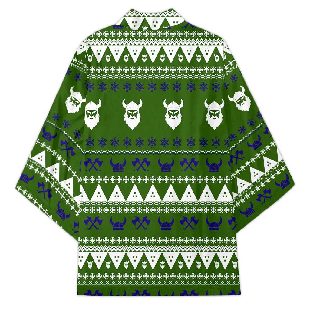 Amazing Viking Christmas Kimono Xmas Holiday Patterns - Wonder Print Shop