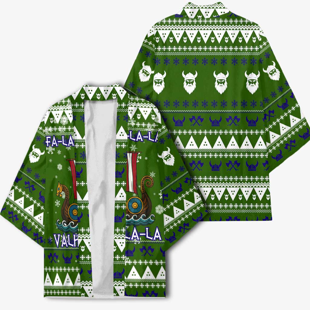 Amazing Viking Christmas Kimono Xmas Holiday Patterns - Wonder Print Shop