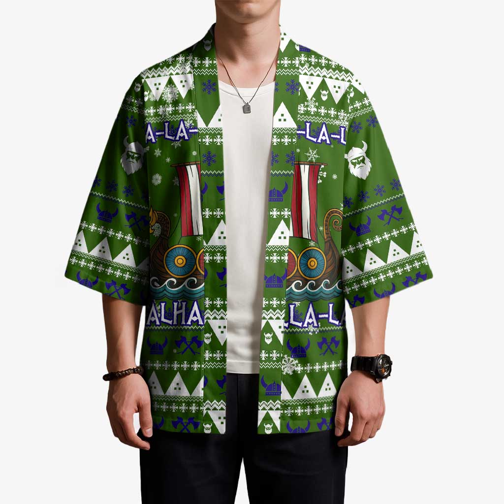 Amazing Viking Christmas Kimono Xmas Holiday Patterns - Wonder Print Shop