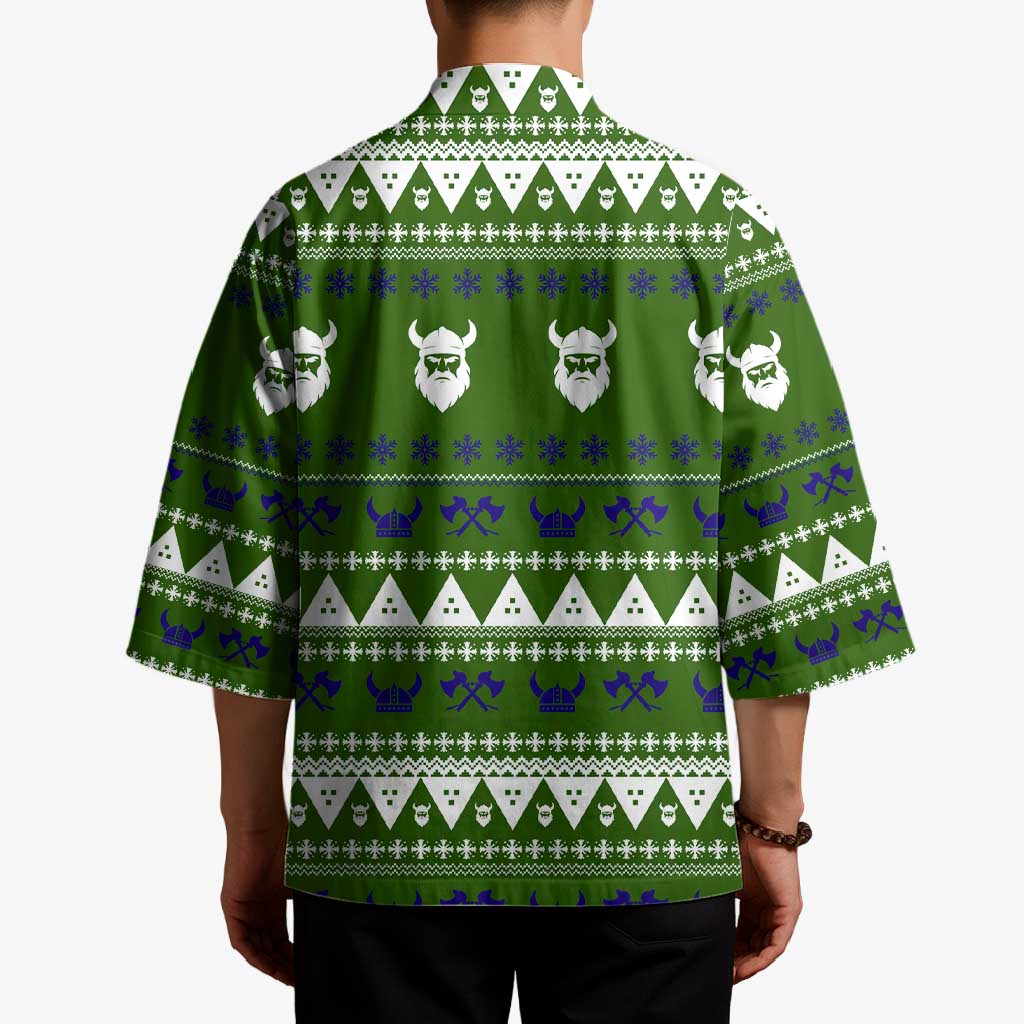 Amazing Viking Christmas Kimono Xmas Holiday Patterns - Wonder Print Shop
