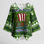 Amazing Viking Christmas Kimono Sleeve Blouse Xmas Holiday Patterns - Wonder Print Shop