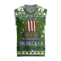 Amazing Viking Christmas Knitted V-Neck Vest Xmas Holiday Patterns - Wonder Print Shop