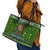 Amazing Viking Christmas Leather Tote Bag Xmas Holiday Patterns - Wonder Print Shop