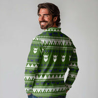 Amazing Viking Christmas Long Sleeve Polo Shirt Xmas Holiday Patterns - Wonder Print Shop