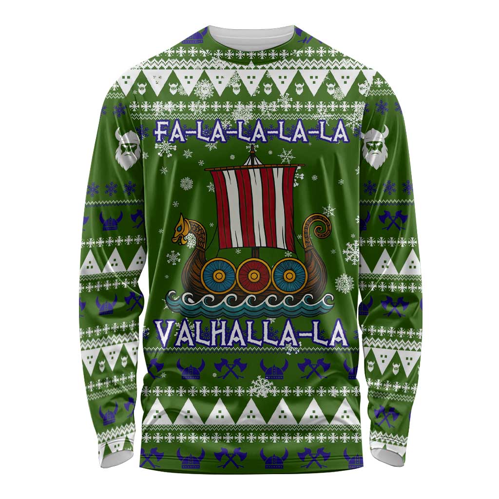 Amazing Viking Christmas Long Sleeve Shirt Xmas Holiday Patterns - Wonder Print Shop