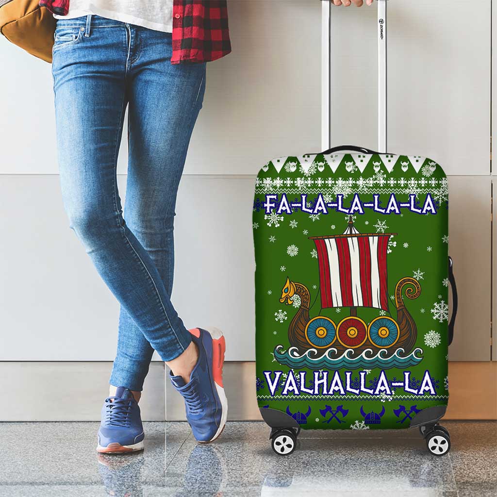 Amazing Viking Christmas Luggage Cover Xmas Holiday Patterns - Wonder Print Shop