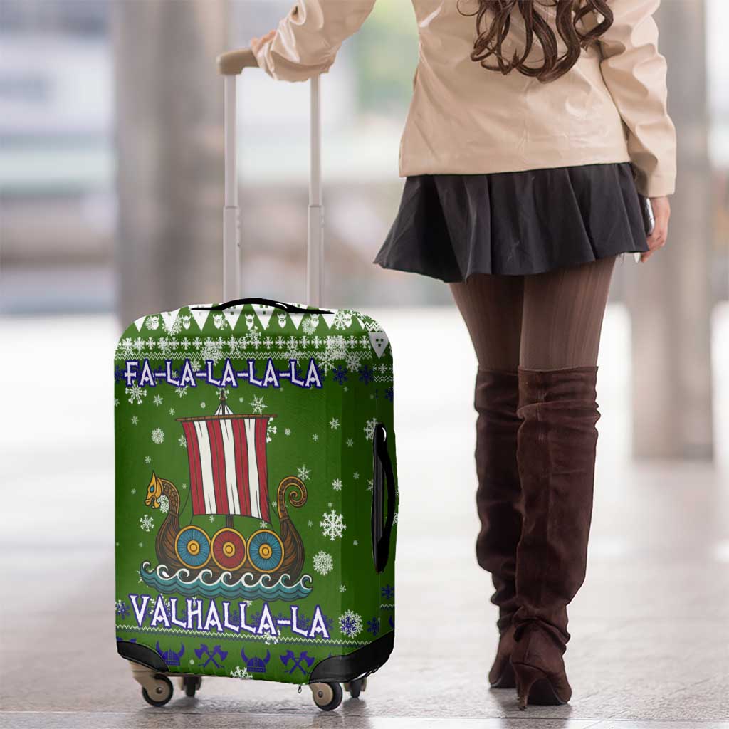 Amazing Viking Christmas Luggage Cover Xmas Holiday Patterns - Wonder Print Shop