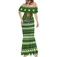 Amazing Viking Christmas Mermaid Dress Xmas Holiday Patterns - Wonder Print Shop