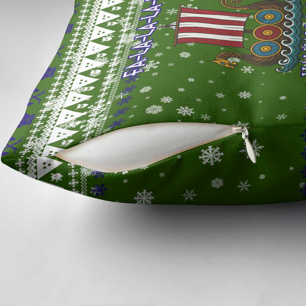 Amazing Viking Christmas Pillow Cover Xmas Holiday Patterns - Wonder Print Shop