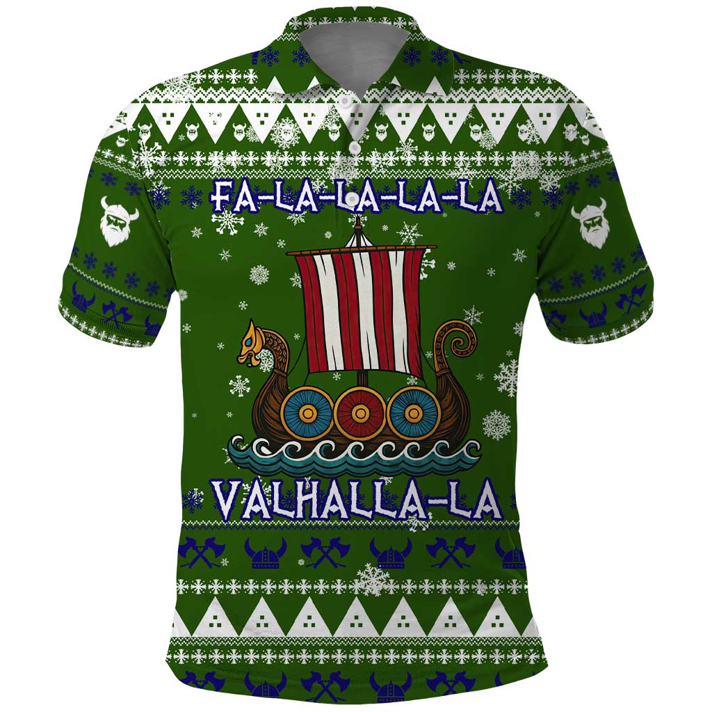 Amazing Viking Christmas Polo Shirt Xmas Holiday Patterns - Wonder Print Shop