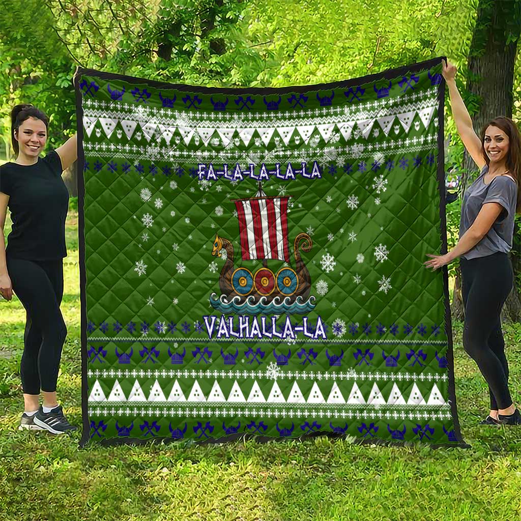 Amazing Viking Christmas Quilt Xmas Holiday Patterns - Wonder Print Shop