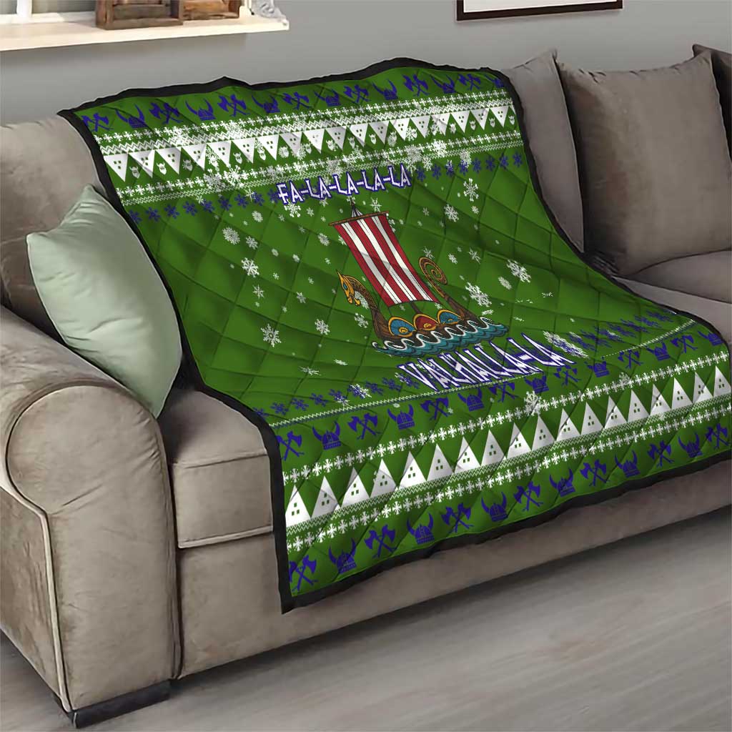 Amazing Viking Christmas Quilt Xmas Holiday Patterns - Wonder Print Shop